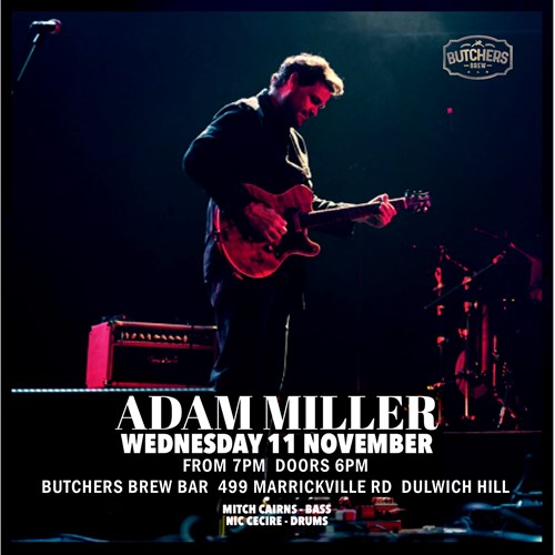 ADAM MILLER TRIO - LIVE AT BUTCHERS BREW BAR! artwork from Butchers Brew Bar