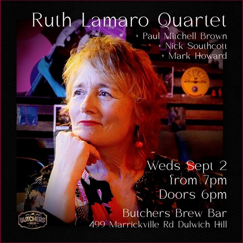 RUTH LAMARO QUARTET - LIVE AT BUTCHERS BREW BAR! artwork from Butchers Brew Bar