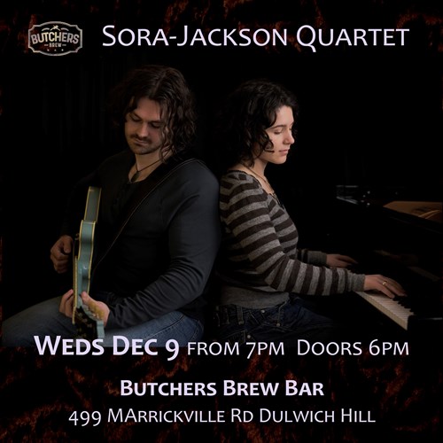 SORA-JACKSON QUARTET - LIVE AT BUTCHERS BREW BAR! artwork from Butchers Brew Bar