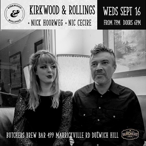 KIRKWOOD & ROLLINGS - LIVE AT BUTCHERS BREW BAR! artwork from Butchers Brew Bar