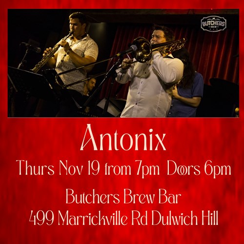 ANTONIX - LIVE AT BUTCHERS BREW BAR! artwork from Butchers Brew Bar