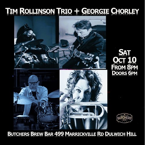 TIM ROLLINSON TRIO + GEORGIE CHORLEY - LIVE AT BUTCHERS BREW BAR! artwork from Butchers Brew Bar