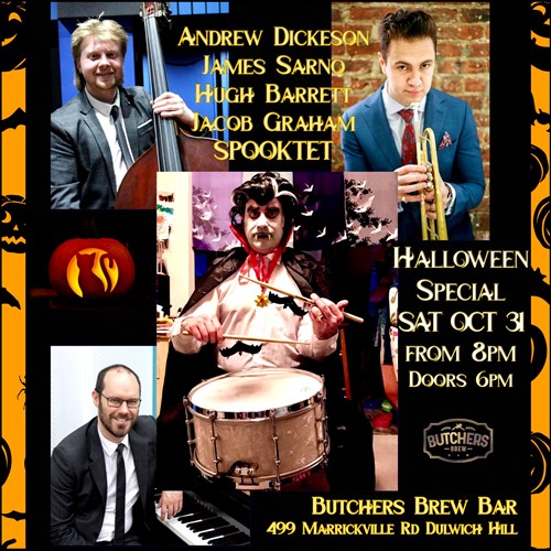 ANDREW DICKESON/ JAMES SARNO SWINGTET - LIVE AT BUTCHERS BREW BAR! artwork from Butchers Brew Bar