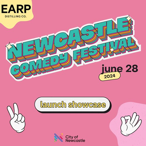 Newcastle Comedy Festival Launch Earp Distilling Co Sticky Tickets