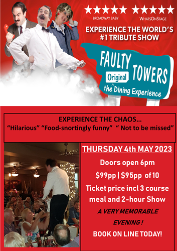 FAULTY TOWERS DINING EXPERIENCE - Sticky Tickets